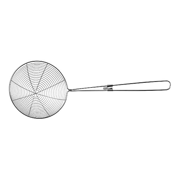 Escumadeira para Fritura 36,5X13,5X1,5cm - Aço Inox Prata - Cromus Allonsy