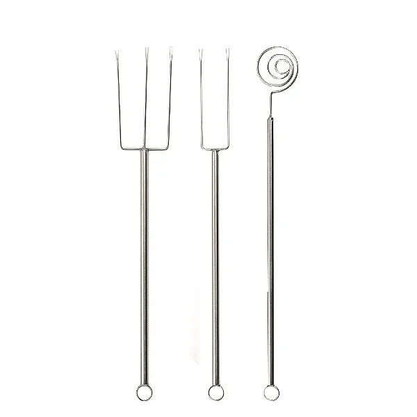 Garfo para Banhar Doces Aço Inox 21,3cm - 3 Un - Cromus Allonsy