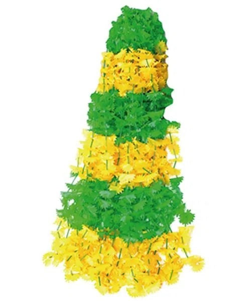 Colar Havaiano Verde e Amarelo - 12 Unidades