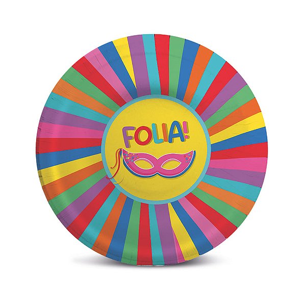 Prato Petisqueira Laminado Carnaval - 8 Un