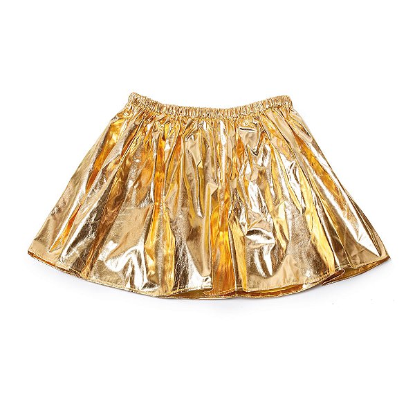 Saia de Tecido Ouro Infantil
