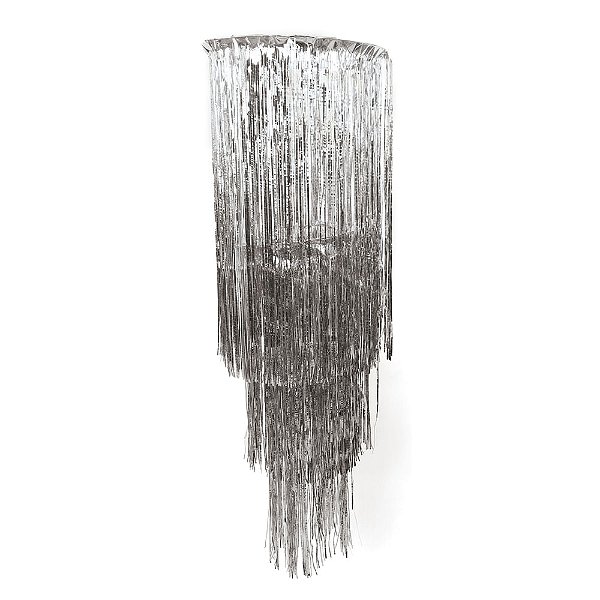 Lustre Metalizado Prata 40x125cm - 1 Un