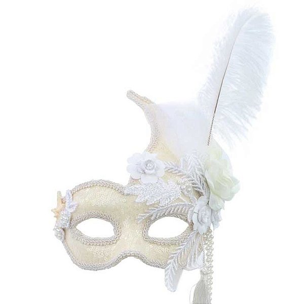 Máscara Roma Branco Adulto