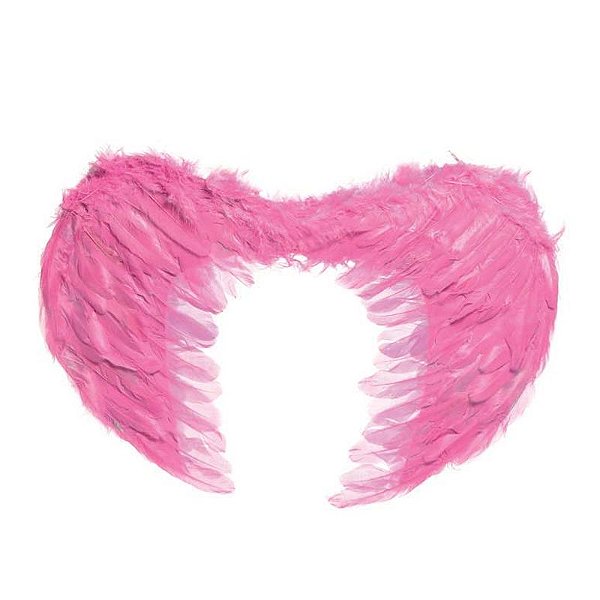 Acessório Asa Rosa Adulto