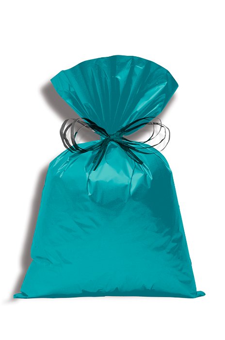 Saco Perolado 20X29 Turquesa - 50 Un