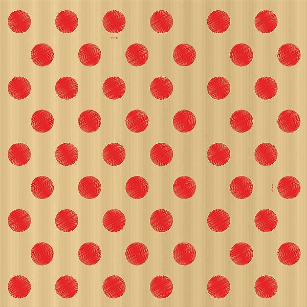Saco Perolado 30X44 Pretty Poá Kraft/Vermelho - 50 Un