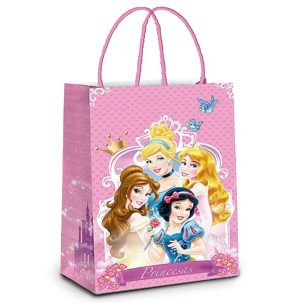 Sacola Laminada Princesas Elegancia P 21,5X15X8