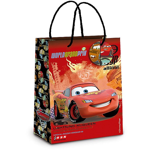 Sacola Papel Cars Mini 10,5X9,5X4 - 10 Un