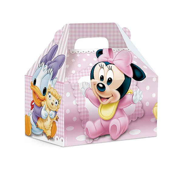 Caixa Maleta Kids Minnie Baby G 15X10X15 - 10 Un