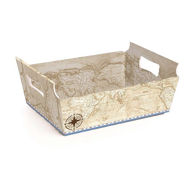 Cesta de Cartão Aventureiro M 22X15X9