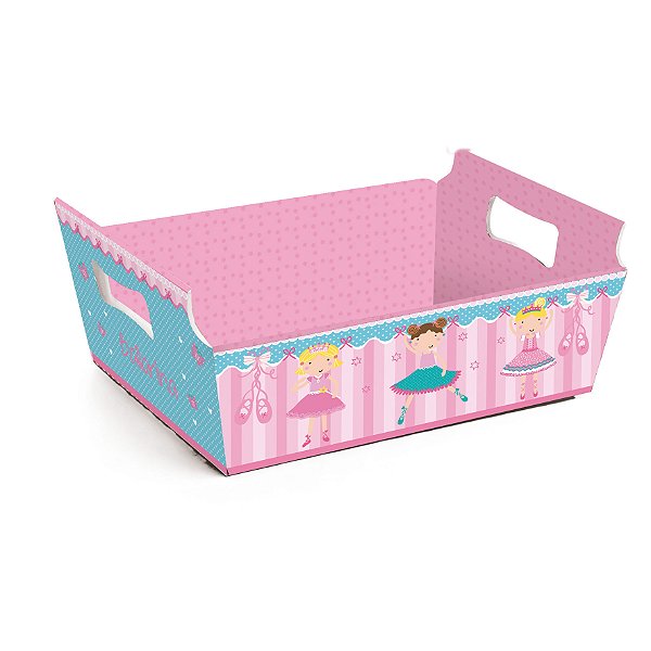 Cesta de Cartão Bailarina Mini 10X7X4 - 10 Un