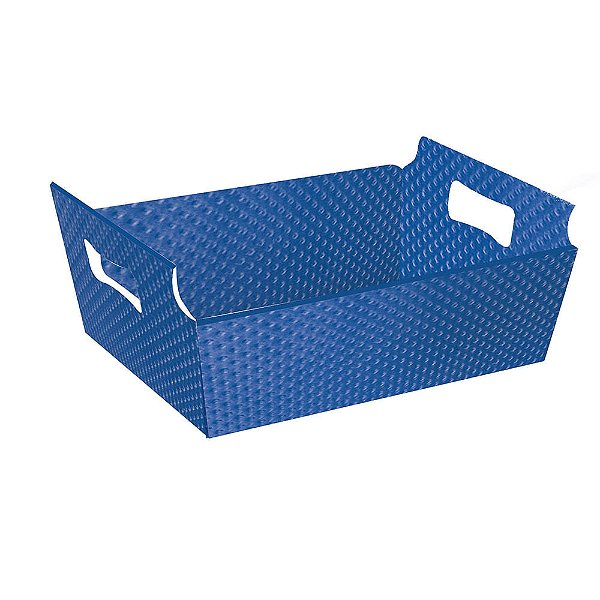 Cesta de Cartão Cristalino Azul Marinho Mini 10X4X7 - 10 Un