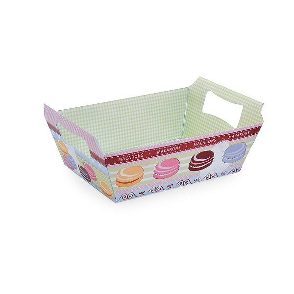 Cesta de Cartão Macarons PP 14,5X10X5 - 10 Un