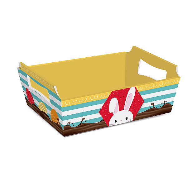 Cesta de Cartão Páscoa Adoleta P 18X13X7,5
