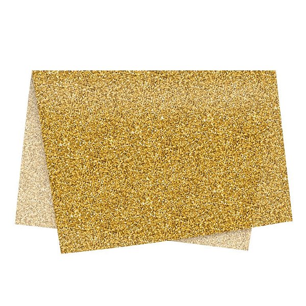 Papel Seda Glitter Ouro 49X69 - 50 Un