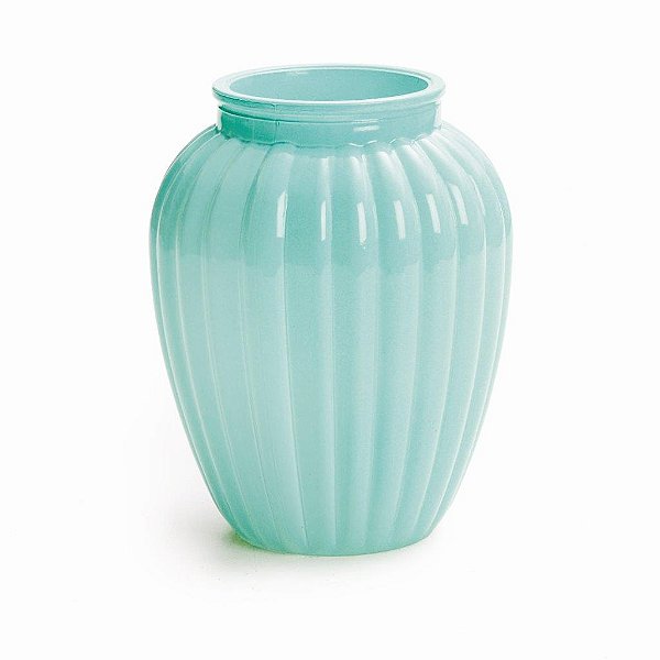 Vaso Decorativo Oval Verde 10X13,5