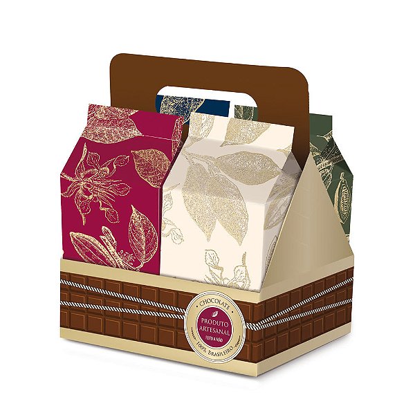 Caixa Engradado de Leite Sabor 10X7,5X3,5 - 4 Un