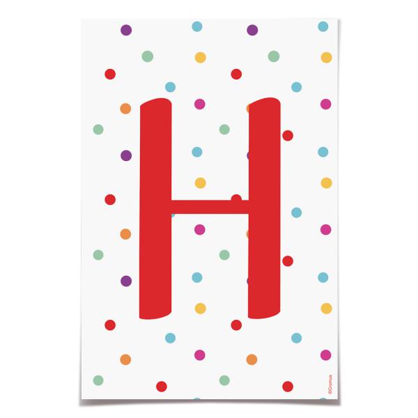 Letra para Faixa Decorativa H Colore - 6 Un