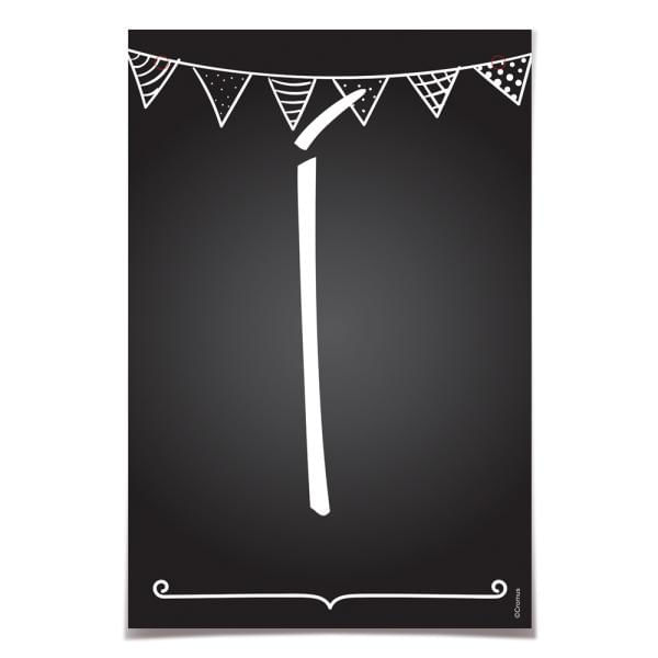 Letra para Faixa Decorativa Í Lousa - 6 Un