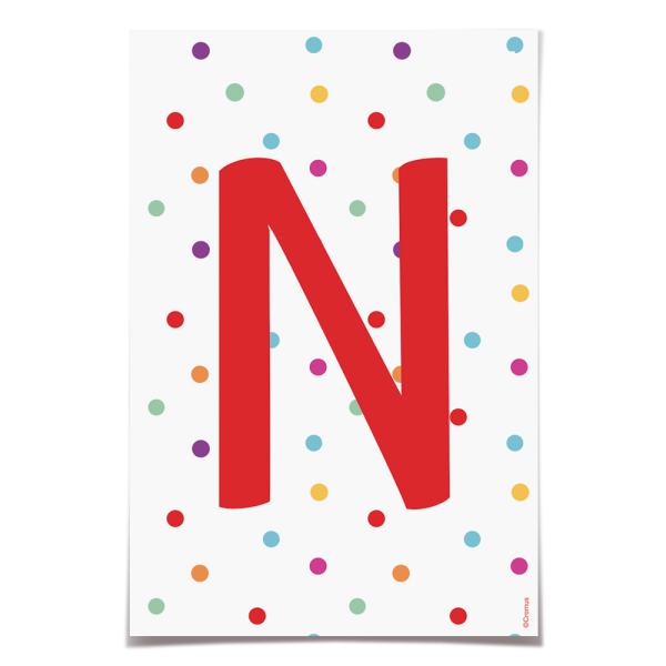 Letra para Faixa Decorativa N Colore - 6 Un