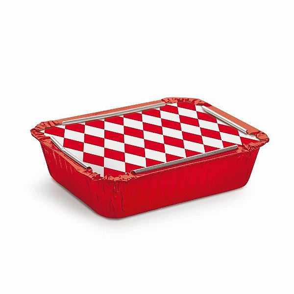 Marmitinha Losango Vermelho M 8,5X6,5X2,5 - 12 Un