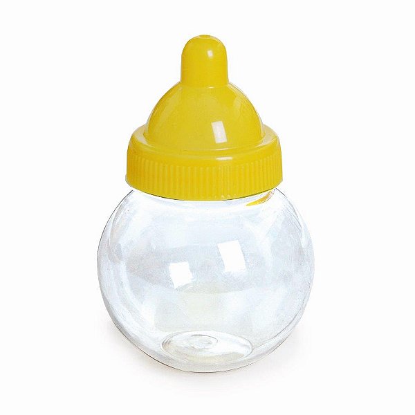 Mini Mamadeira Redonda Amarelo - 8 Un