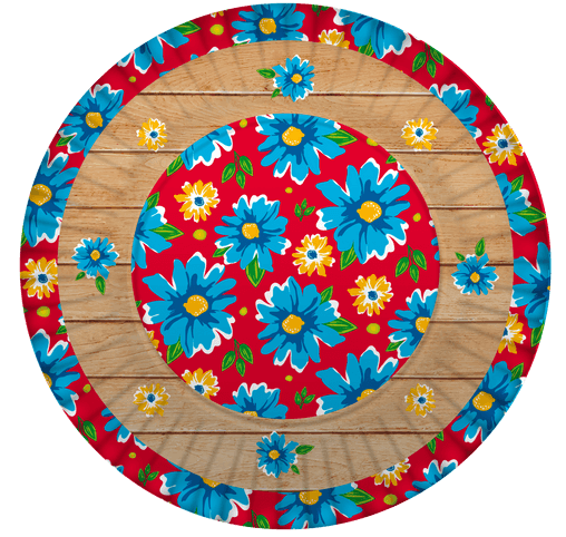 Prato Descartável Cartonado 15cm Chita Junina - 10 Un