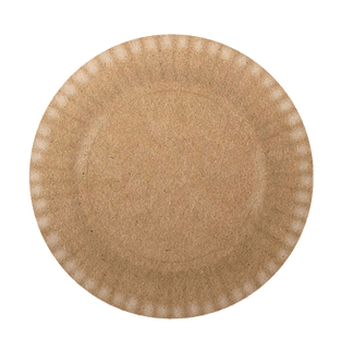 Prato Descartável Cartonado 15cm Kraft - 10 Un