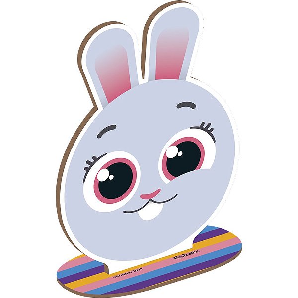 MDF Personagem P Bunny Bolofofos - Festcolor - 1Un