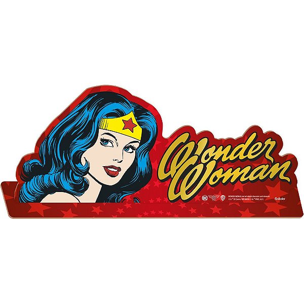 MDF Enfeite de Mesa Mulher Maravilha - Festcolor - 1Un