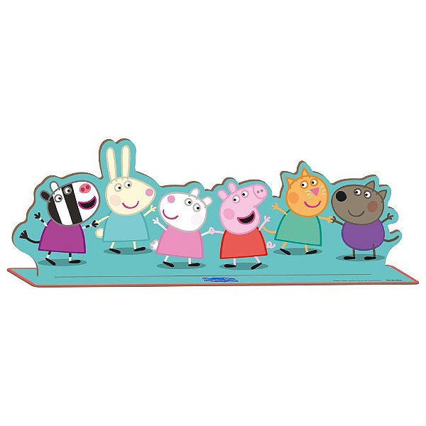MDF Enfeite de Mesa Peppa Pig - Festcolor - 1Un