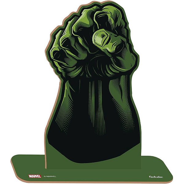 MDF Personagem M Punho Hulk Avengers - Festcolor - 1Un