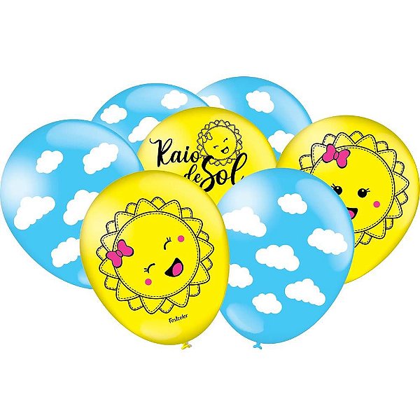 Balão Importado Especial Raio de Sol - Festcolor - 25Un