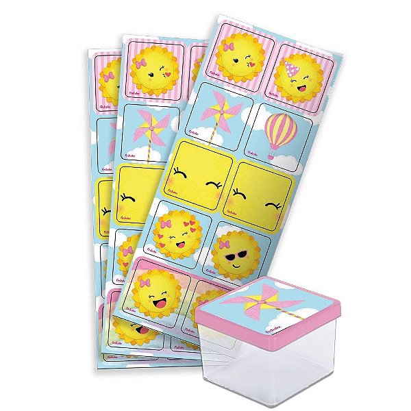 Adesivo Quadrado Raio de Sol - Festcolor - 30Un