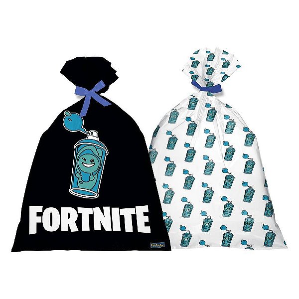 Sacola Plástica Fortnite - Festcolor - 08Un
