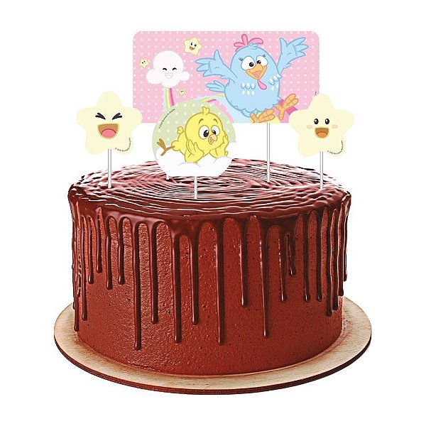 Topper para Bolo Galinha Pintadinha Candy  - Festcolor - 04Un