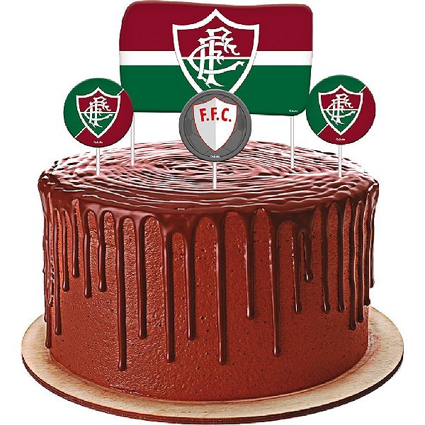 Topper para Bolo Fluminense - Festcolor - 04Un
