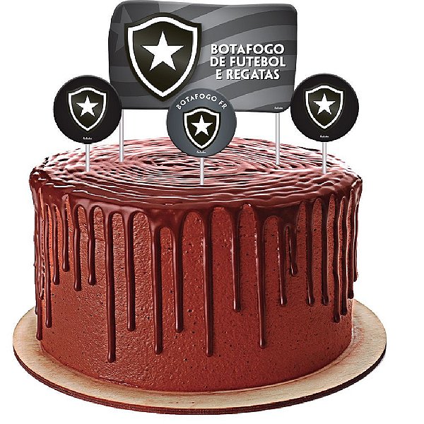 Topper para Bolo Botafogo - Festcolor - 04Un