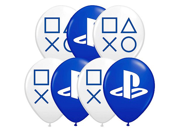 Balão Importado Especial PlayStation 5 - Festcolor - 25Un