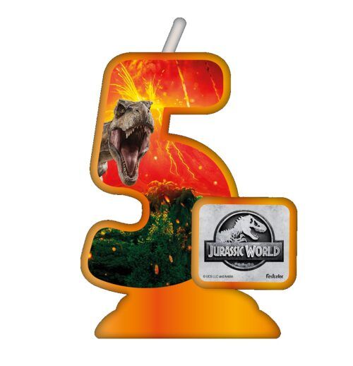 VELA TEMATICA JURASSIC World Nº 5 - Festcolor - 1Un