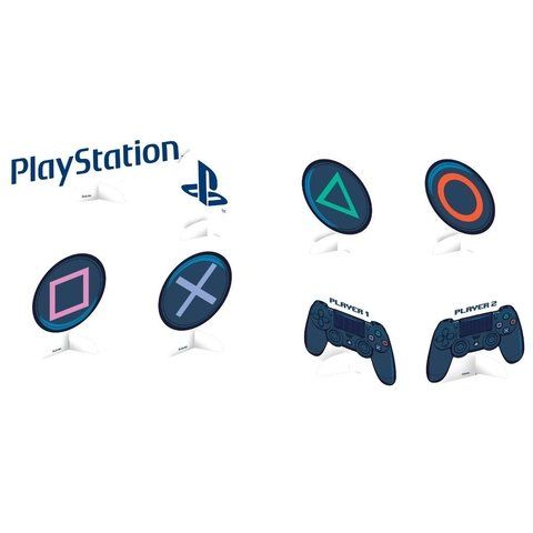 Decoração de Mesa PlayStation - Festcolor - 08Un