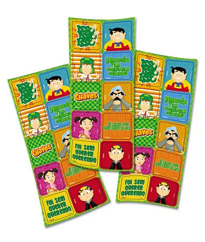 Adesivo Quadrado Chavescm - Festcolor - 30Un