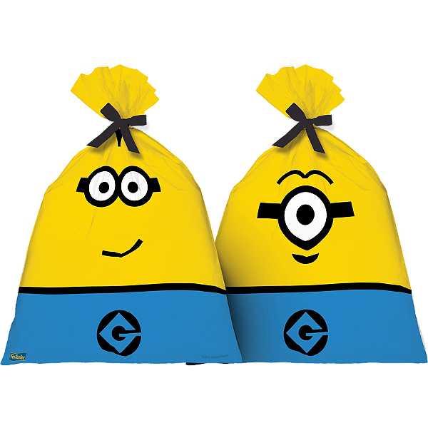 Sacola Plástica Minions - Festcolor - 08Un