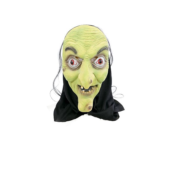 Máscara Bruxa Verde Halloween - Cromus - 1 Un
