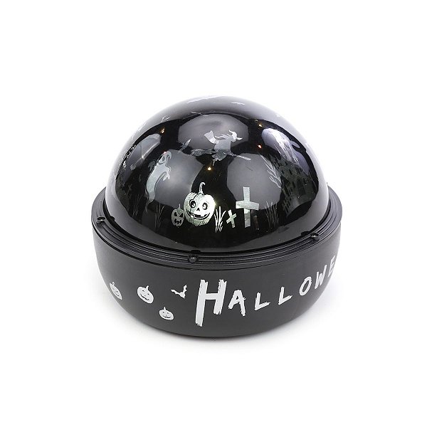 Luminária Happy Halloween Preto para Decoração de Halloween - Cromus - 1 Un