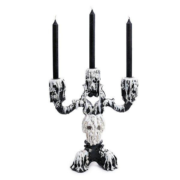 Castiçal Sombrio para Decoração de Halloween - Cromus - 1 Un