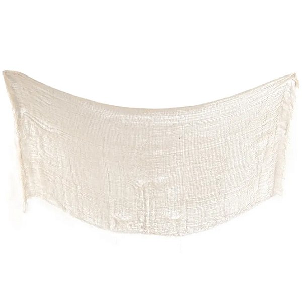 Tecido Decorativo de Halloween 40x200cm Branco - 1 Un