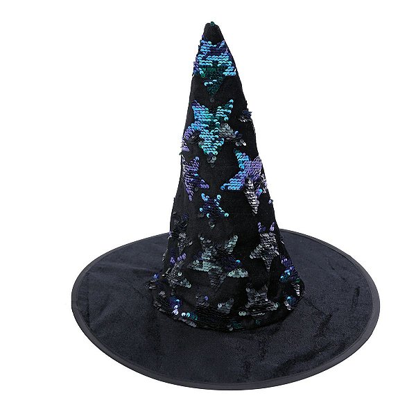 Chapéu Paetê Estrela Verde Halloween - Cromus - 1 Un