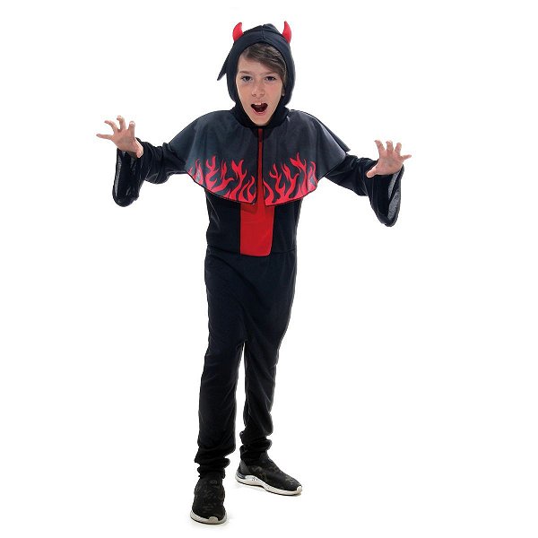 Fantasia Halloween Infantil - Vampirinho 8 a 10 Anos - 1 Un