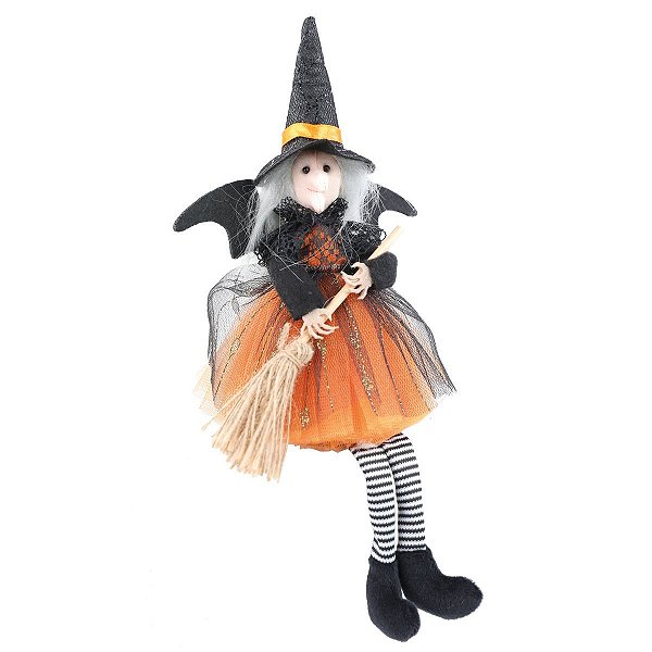 Bruxa Bárbara Halloween 28cm - 1 Un